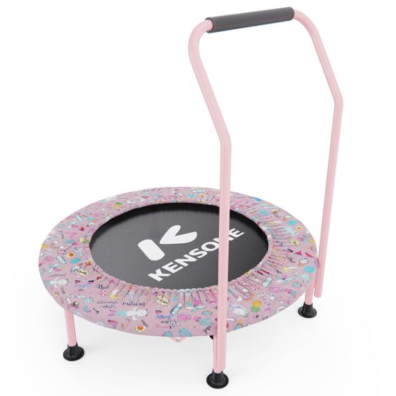 Детский батут DFC KENSONE 36" BSD-KT-U bar-Pink с поручнем