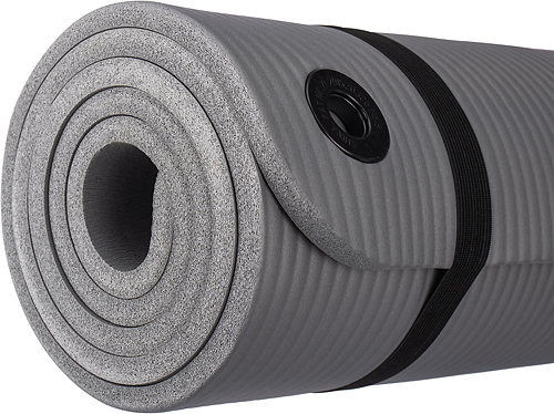 Коврик для йоги и фитнеса Sundays Fitness IR97506 (180x60x1.5см, серый)