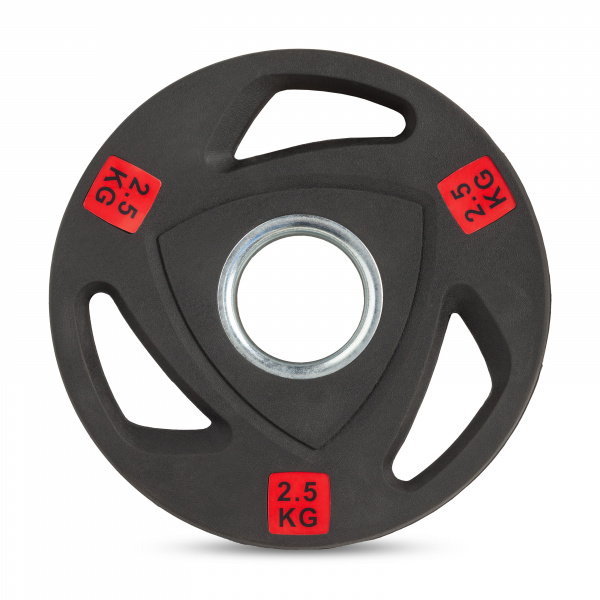 Диск 51 мм. NEO обрезиненный с 3-мя хватами  2,5 кг (2 штуки)   VictoryFit VF-ST51025-2