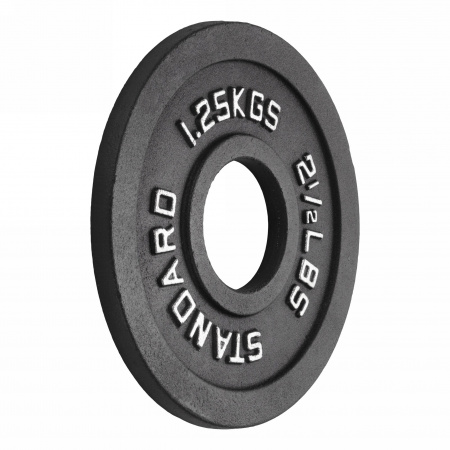 Диск 51 мм. чугунный окрашенный  1,25 кг (2 штуки)   VictoryFit VF-SC510125-2