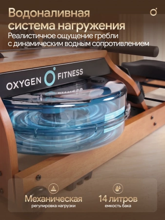 Гребной тренажер домашний OXYGEN FITNESS AQUAFORCE