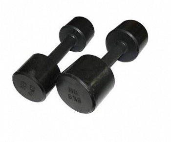 Гантель обрезиненная черная 4 кг MB BARBELL (MB-FitB-4)