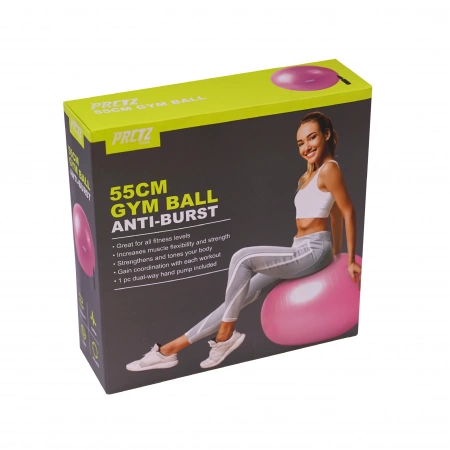 Мяч гимнастический PRCTZ GYM BALL  ANTI-BURST, 55 см.