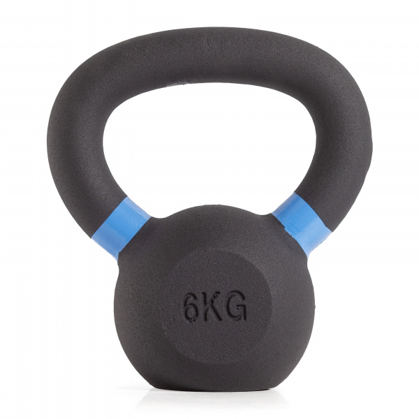 Гиря чугунная с цветным кольцом 6 кг (модель: К-3) VictoryFit VF-KCR060