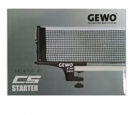 Сетка для настольного тенниса с креплением GEWO CS Starter черная