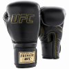 UFC Премиальные тренировочные перчатки на липучке чёрные - 16 Oz