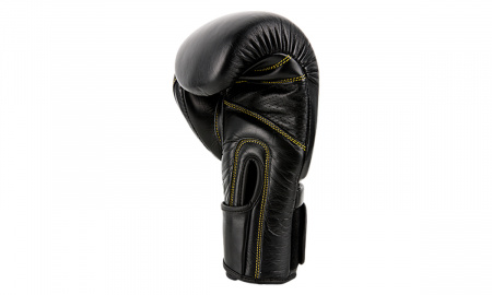UFC Премиальные тренировочные перчатки на липучке чёрные - 14 Oz