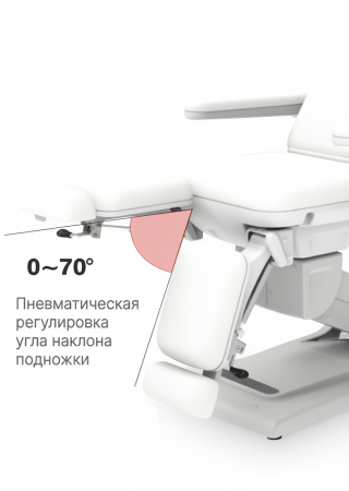 Педикюрное кресло Mizomed Sonora 260 с электроприводом, 3 мотора