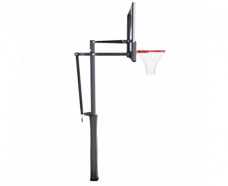 Усиленная баскетбольная стационарная стойка DFC ING 54" / закаленное стекло