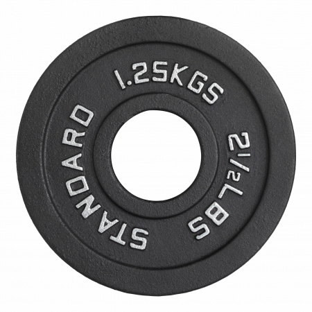 Диск 51 мм. чугунный окрашенный  1,25 кг (2 штуки)   VictoryFit VF-SC510125-2