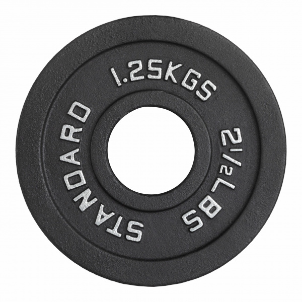 Диск 51 мм. чугунный окрашенный  1,25 кг (2 штуки)   VictoryFit VF-SC510125-2