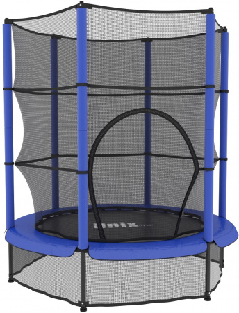 Батут UNIX Line для детей Kids 4.6 ft (140 см) синий
