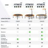 Батут спортивный UNIX Line Фитнес / Fitness оранжевый (125 см)