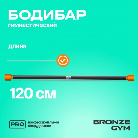Палка гимнастическая профессиональная BRONZE GYM БОДИБАР, 6 кг