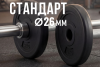 Диск 26 мм. пластиковый  5,0 кг (2 штуки)   VictoryFit VF-SPL26050-2
