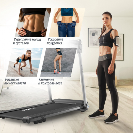 Беговая дорожка UNIX Fit Hi-tech S2 металлик