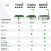 Батут спортивный UNIX Line Фитнес / Fitness зеленый (125 см)