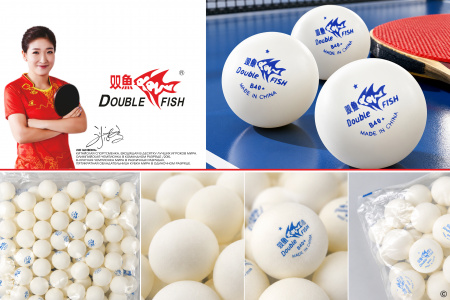 Мячи для н/т Double Fish 1* bag (100 шт/упак.)