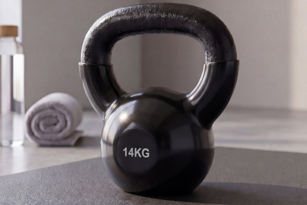 Гиря чугунная винил 14 кг (модель: К-4) VictoryFit VF-KV140