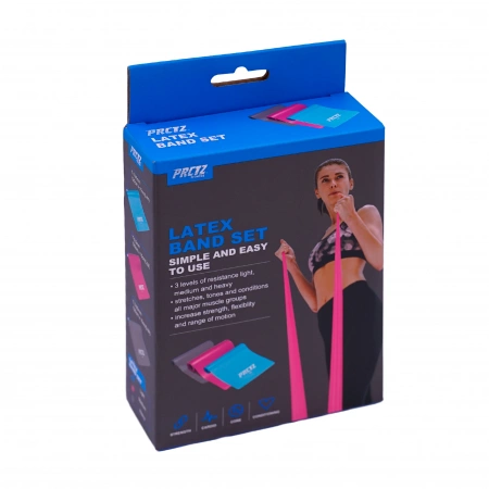 Комплект мини-лент PRCTZ LATEX BAND SET, 3 шт.