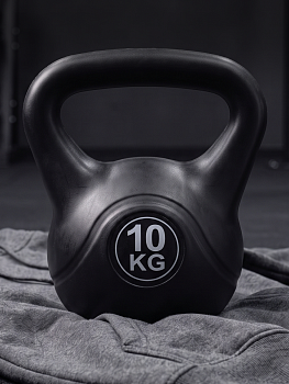 Гиря пластиковая 10 кг. VictoryFit VF-KP100