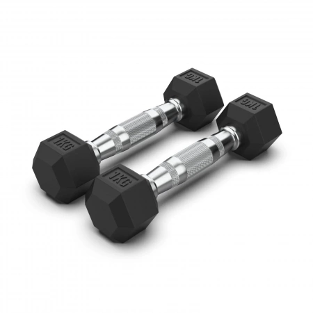 Гантель гексагональная  1 кг (2 штуки)  VictoryFit VF-H010-2