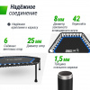 Батут спортивный UNIX Line Фитнес / Fitness Lite (125 см) синий