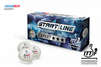 Мячи Start line EXPERT V40+ 3* (ITTF) (10 шт)