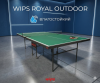 Теннисный стол всепогодный WIPS Royal Outdoor, влагостойкий, зеленый