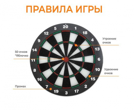 Дартс DFC BASEBOARD, 6 дротиков