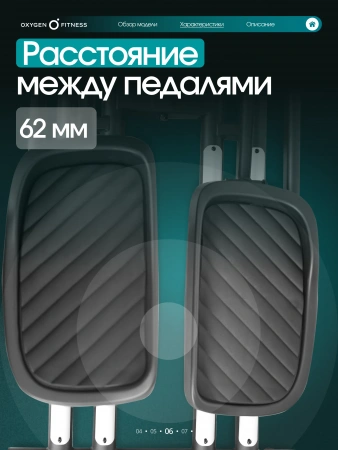 Эллиптический тренажер домашний OXYGEN FITNESS MULBERRY