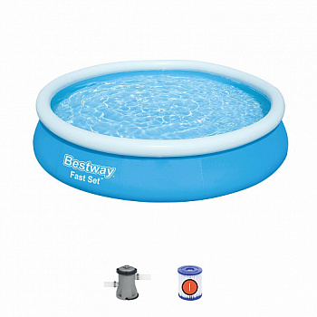 Надувной бассейн Bestway Fast Set 57274 (366x76, с фильтр-насосом)