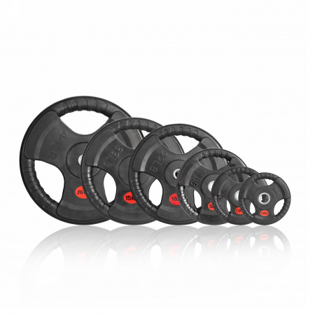 Диск 31 мм. обрезиненный с 3-мя хватами 1,25 кг, VictoryFit VF-S250125