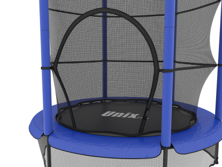 Батут UNIX Line для детей Kids 4.6 ft (140 см) синий