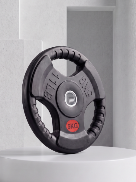 Диск 31 мм. обрезиненный с 3-мя хватами 5 кг, VictoryFit VF-S250500