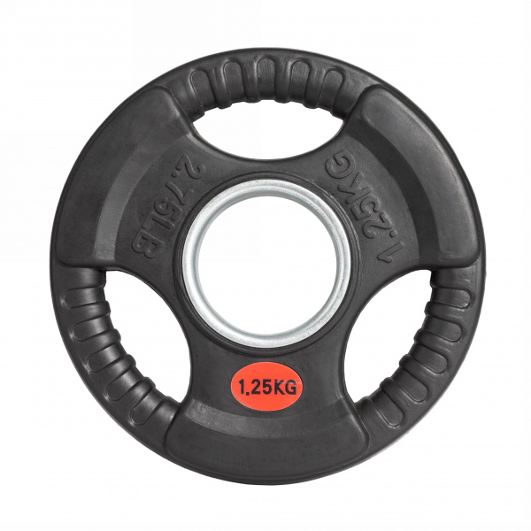 Диск 51 мм. обрезиненный с 3-мя хватами 1,25 кг, VictoryFit VF-S510125