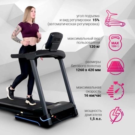 
            Электрическая беговая дорожка Everyfit 74203B        
