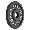 Диск 51 мм. чугунный окрашенный  5 кг (2 штуки)   VictoryFit VF-SC510500-2