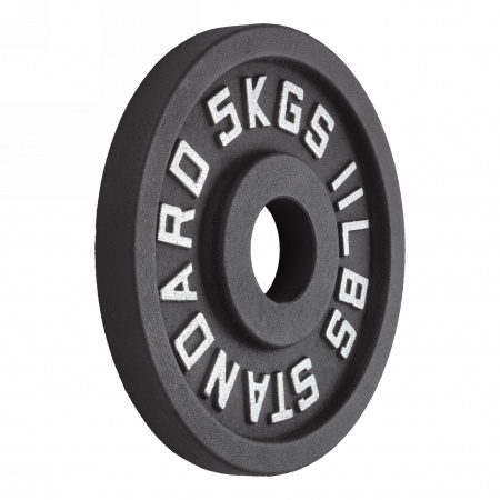 Диск 51 мм. чугунный окрашенный  5 кг (2 штуки)   VictoryFit VF-SC510500-2