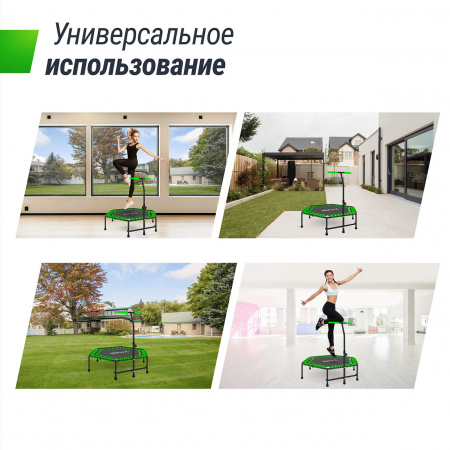 Батут спортивный UNIX Line Фитнес / Fitness зеленый (125 см)