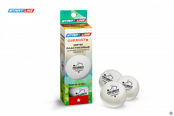 Мячи Start line Club Select 1* New (3 шт, бел.)